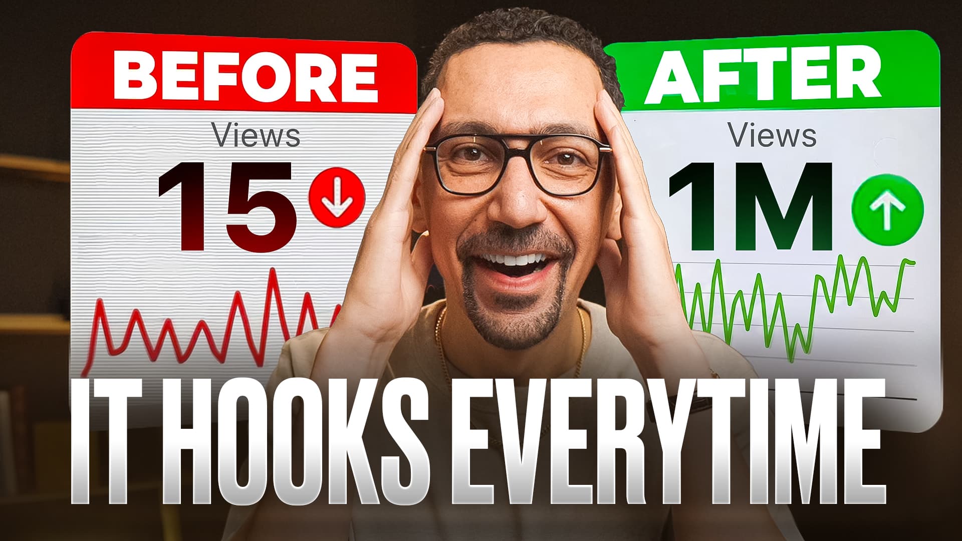 Retention hook thumbnail — before / after