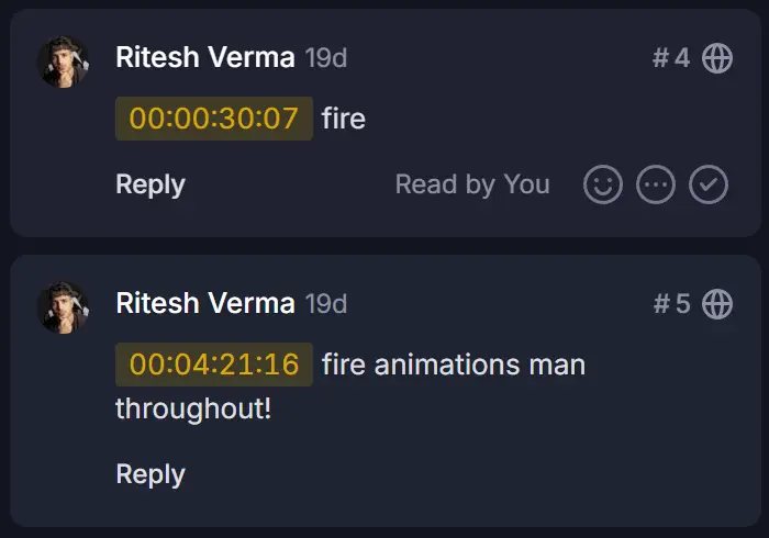 Client Discord — Ritesh Verma: 'fire animations man throughout!'